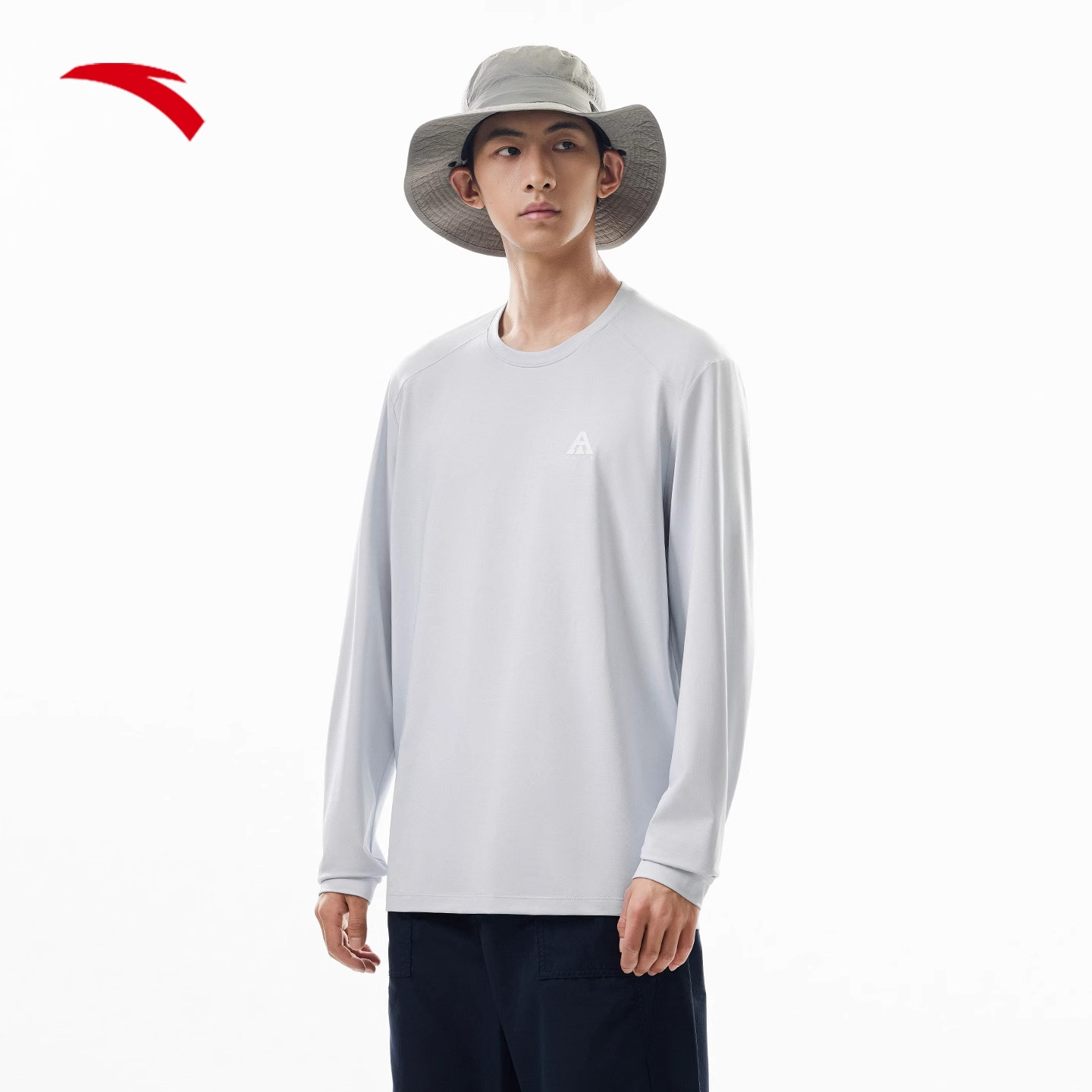 安踏大地之壳丨速干长袖t恤男士冬季新款轻户外宽松健身登山上衣,淘宝优惠券,粉丝福利购,淘宝优惠卷