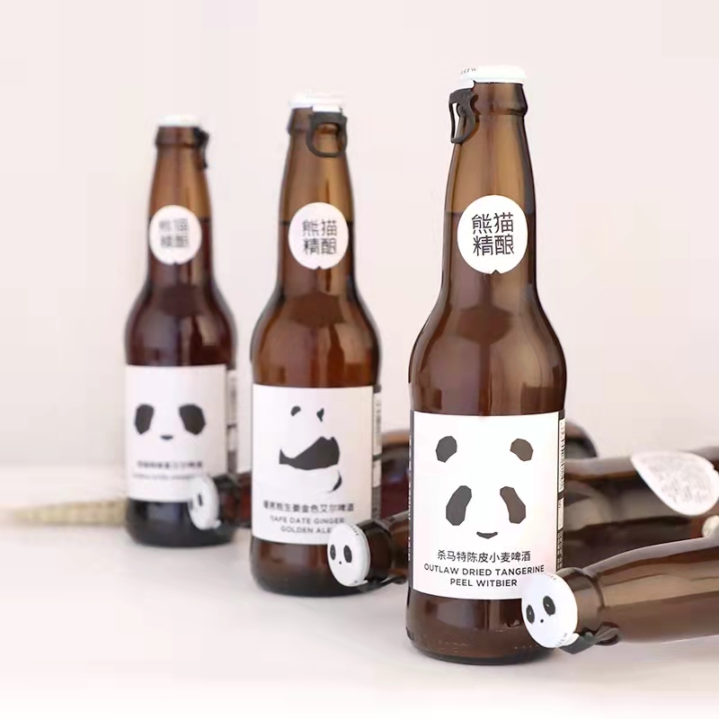熊猫精酿啤酒330ml套装组比利时小麦原浆啤酒整箱批发瓶白啤果啤