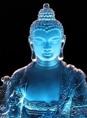 正品佛璃药寺师佛像显宗药师佛像庙佛堂个人办公场所供养琉璃琉佛