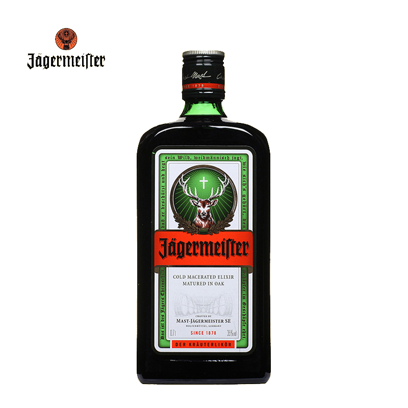 单瓶装野格 700ml 利口酒力娇配制酒 Jagermeister 德国进口酒 J 野格酒 单瓶装野格 700ml 利口酒力娇配制酒 Jagermeister 德国进口酒 J 野格酒