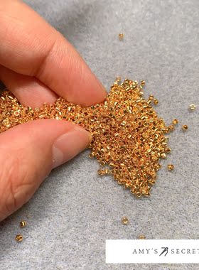 日本御幸miyuki古董珠贵金属系列DB31真金串珠材料进口米珠1.6mm