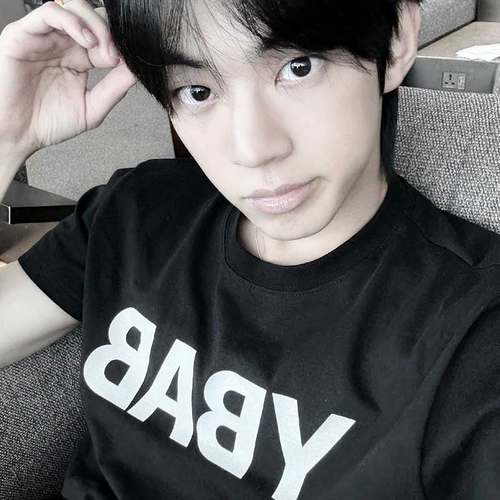 TWS金道勋街拍衣服同款短袖T恤纯棉字母印花宽松上衣男女夏打底衫 - 图1