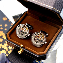 < Core meaning > MAGUOLO tourbillon machinery core cuff Fashion mens suit accessories Wedding Gifts