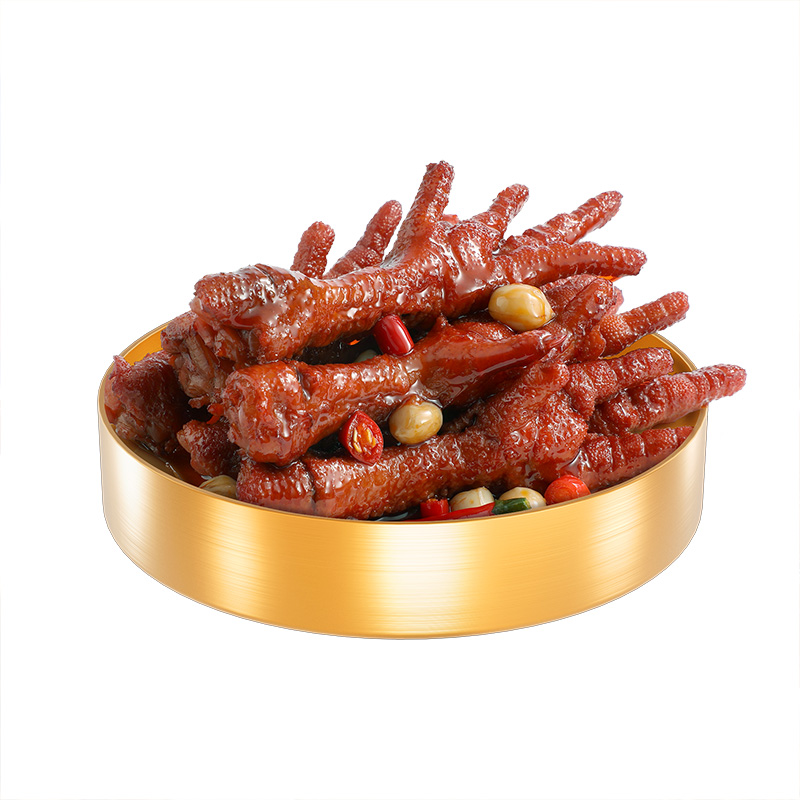 【10件24.9元】花生虎皮凤爪五香味辣味卤味小吃即食鸡爪休闲食品