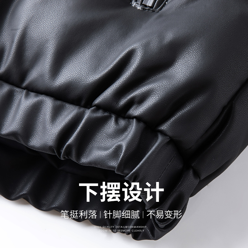 真皮羽绒服男加厚2023冬季新款防寒保暖绵羊皮夹克外套男爸爸冬装