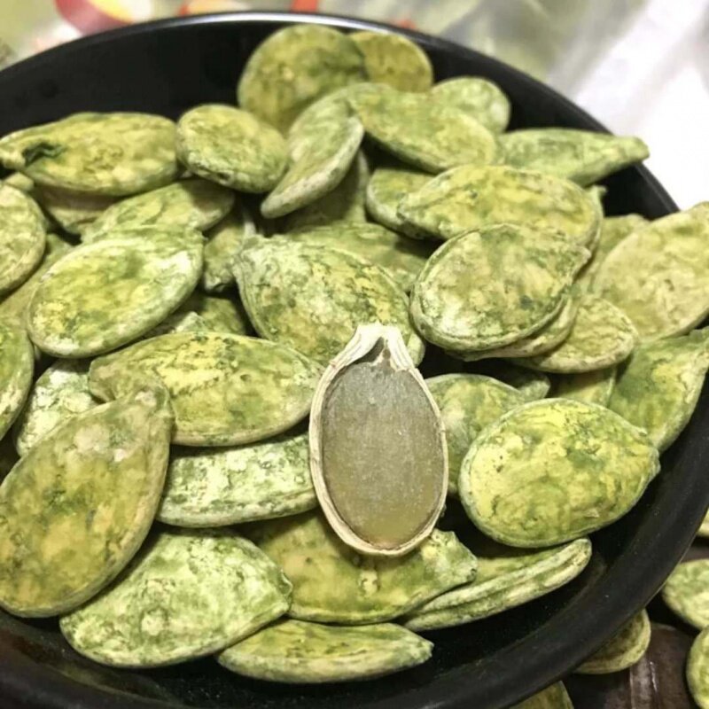 特价大片绿茶味500g散装抹茶南瓜子 伊乃人家瓜子
