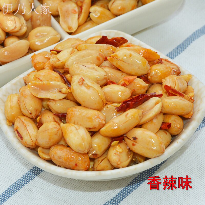 油炸香酥去皮酒鬼五香椒盐花生米 伊乃人家花生