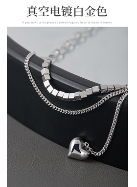 项链女配饰ins爱心吊坠