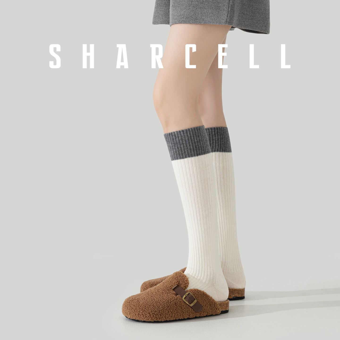 小腿袜女秋冬压力灰色长筒袜配靴子瘦腿半截中筒保暖长袜2025新款,淘宝优惠券,粉丝福利购,淘宝优惠卷