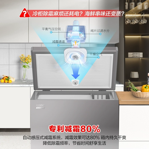 Rongsheng 200l Small Forzer Домохозяйство Коммерческая свежая морозильная морозильная экономия энергии и снижение мороза обмена энергоэффективностью первого уровня для старых и новых