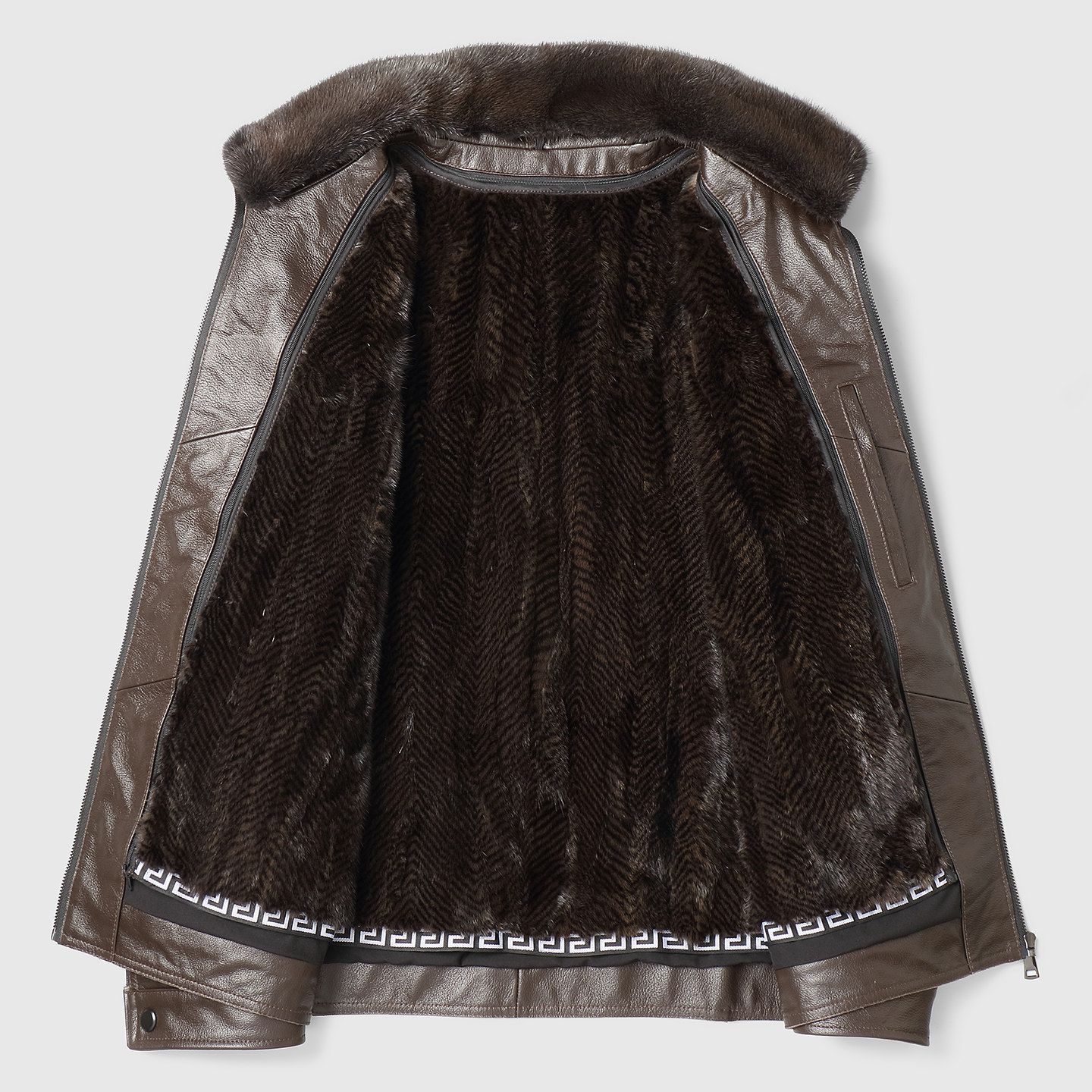 海宁冬季真皮皮衣男皮毛一体水貂内胆短款头层牛皮皮夹克皮貂外套,淘宝优惠券,粉丝福利购,淘宝优惠卷