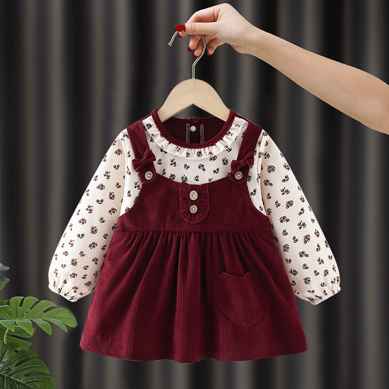 Baby girl's waterproof and dirt-proof princess dress