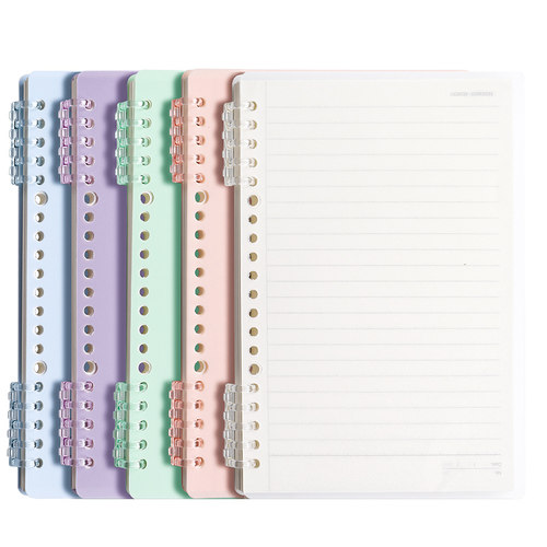 不硌手活页外壳学生用可拆卸线圈本diy本子A4初中高中生错题本备考自制考公考研空白记事本日记横线活页夹 - 图3