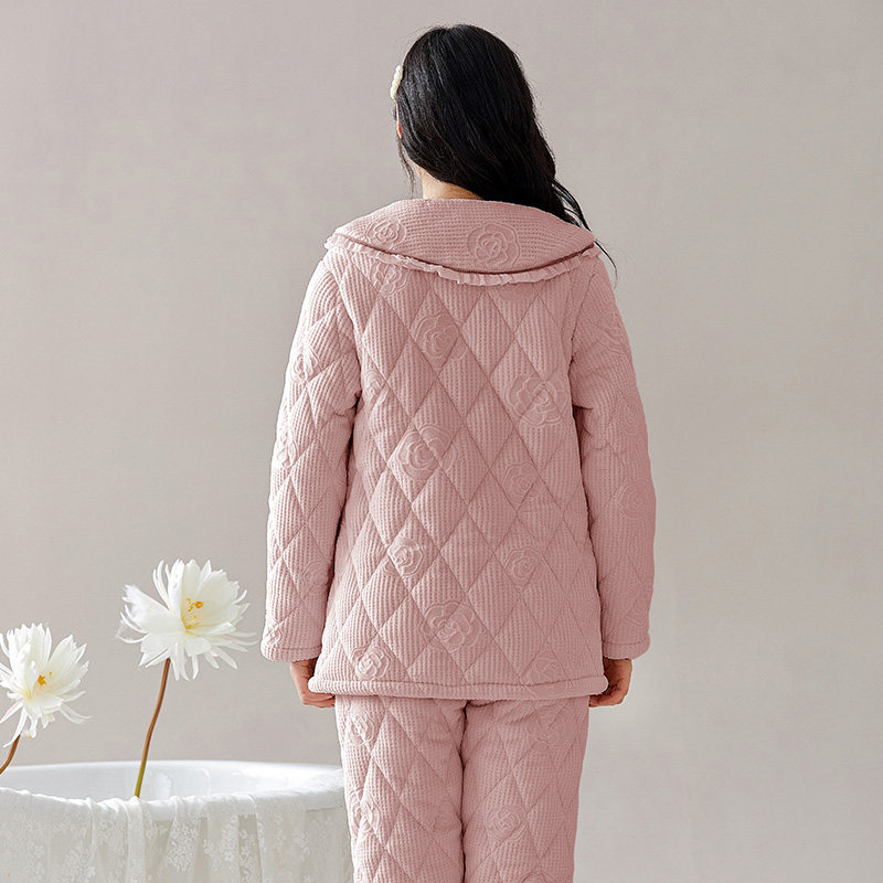 珊瑚绒睡衣冬季女款加绒加厚2025年新款三层夹棉秋冬款女士家居服,淘宝优惠券,粉丝福利购,淘宝优惠卷