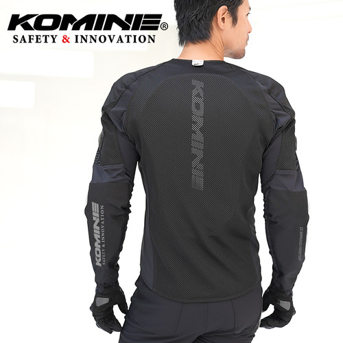 KOMINE夏季轻质摩托车骑行服高弹力修身网眼男女骑行夹克JK-1734 - 图2