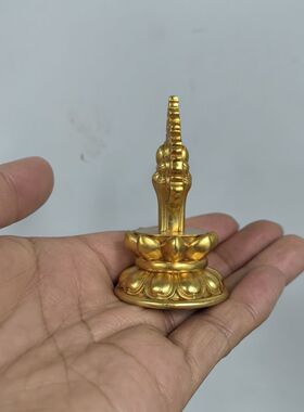 摩尼宝供佛招财高6厘米黄铜材质