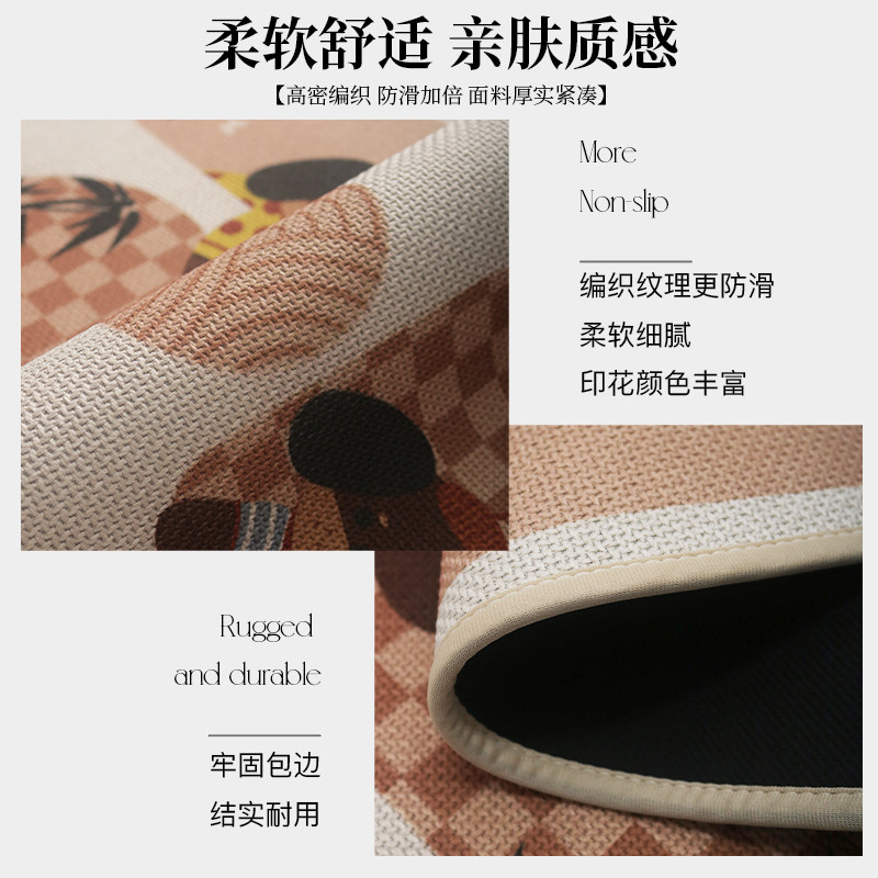 卫生间地垫编制亚麻吸水速干浴室厕所洗手间门口专用防滑脚垫地毯,淘宝优惠券,粉丝福利购,淘宝优惠卷