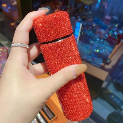 纯手工镶钻高颜值150毫升便携口袋杯网红女水杯不锈钢迷你保温杯