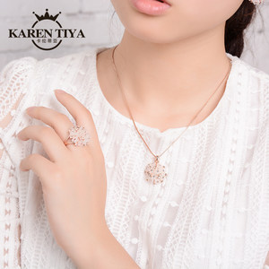 kny卡伦蒂亚幸运花朵耳钉韩国复古个性装饰耳钉小清新气质耳饰耳