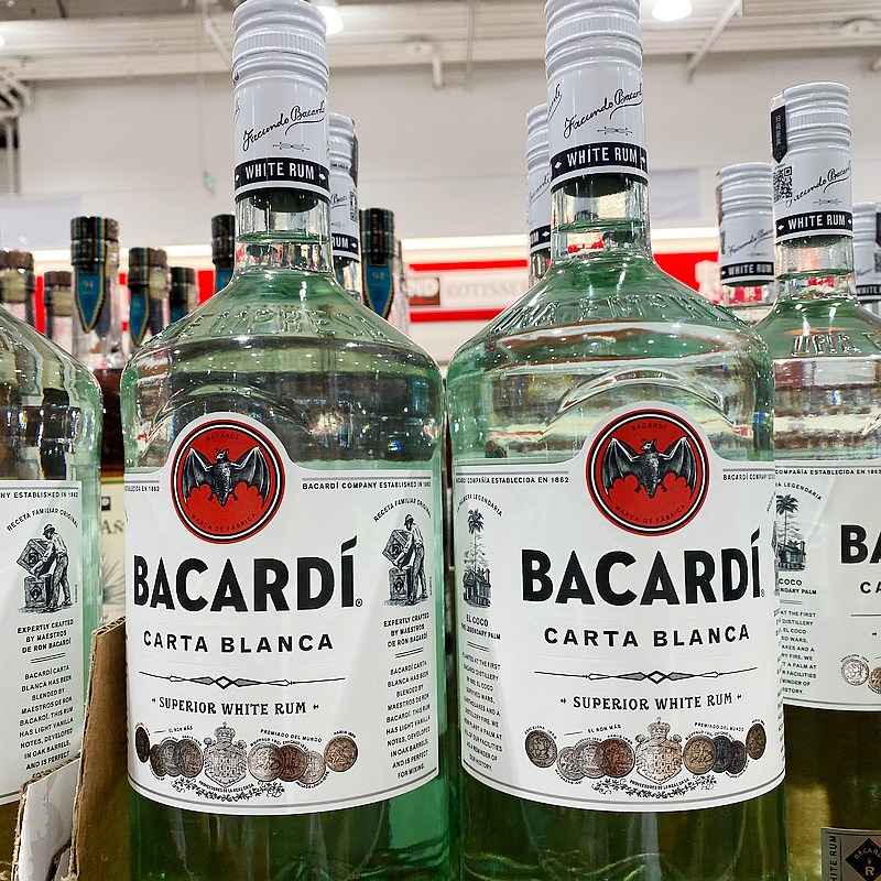 Costco开市客意大利进口Bacardi百加得白朗姆酒鸡尾调基洋酒1.5升-图2