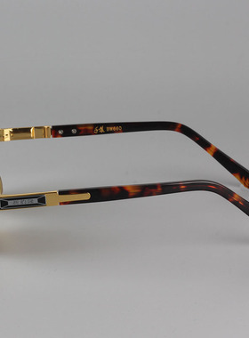 复古圆形玻璃镜片太阳镜男士无框