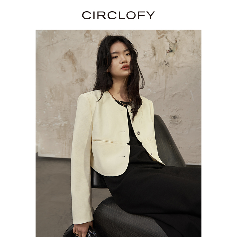 CIRCLOFY瑟夕秋装2023新款西装女士上衣