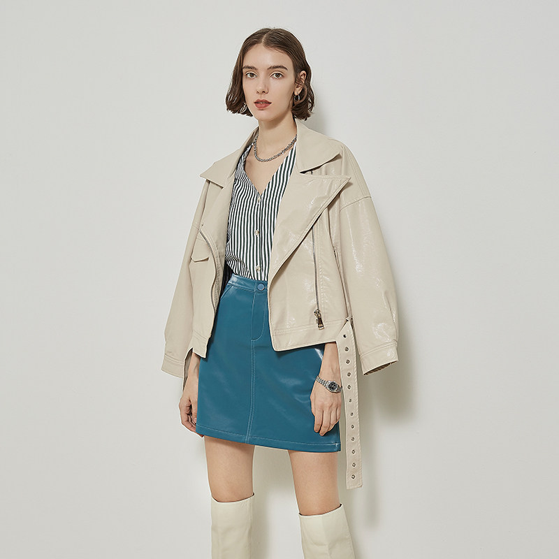 阿cir短款2020年春秋季新款小外套 circlofy服饰皮衣