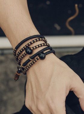 曲尾花原创品牌复古男女多层手链