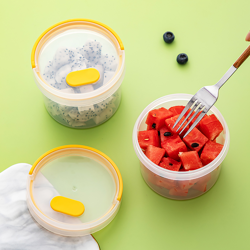 Round crisper yogurt cup moisture-proof sealed jar transparent