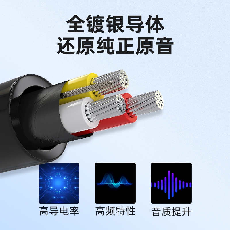 秋叶原耳机分线器双人3.5mm分享器情侣转接头1拖2音频线一分二 - 图2