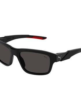 代购Puma彪马太阳镜中性防紫外线清晰视野时尚舒适黑色矩形方形