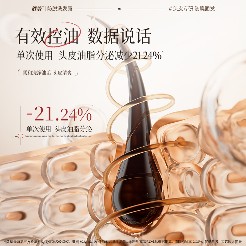 舒蕾生姜防脱固发洗发水控油蓬松氨基酸防脱头发洗发露官方旗舰店