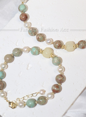 天然石手链珍珠新中式