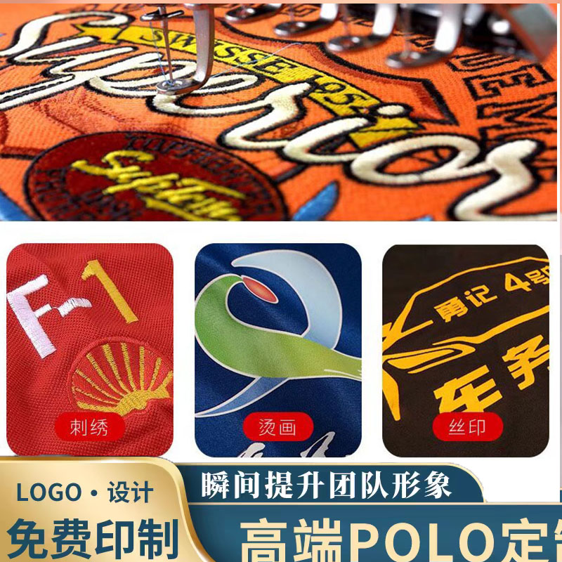 POLO衫定制T恤翻领企业文化衫夏季工作服纯棉短袖刺绣印字印logo - 图2