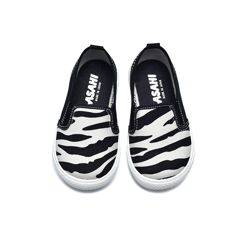 asahi朝日童鞋日本制儿童一脚蹬帆布鞋宝宝幼儿园室内鞋儿童板鞋