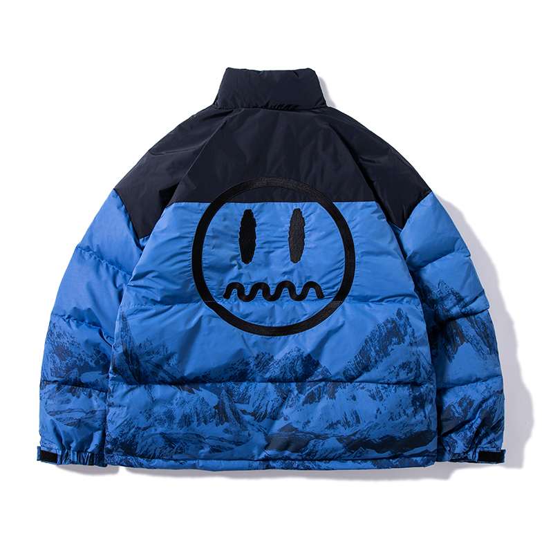 beaster小恶魔鬼脸新款拼接羽绒服 beaster羽绒服