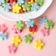Sakura biscuit cake decoration colorful three-dimensional flower shape paper cup baking decoration ice cream hot milk snack