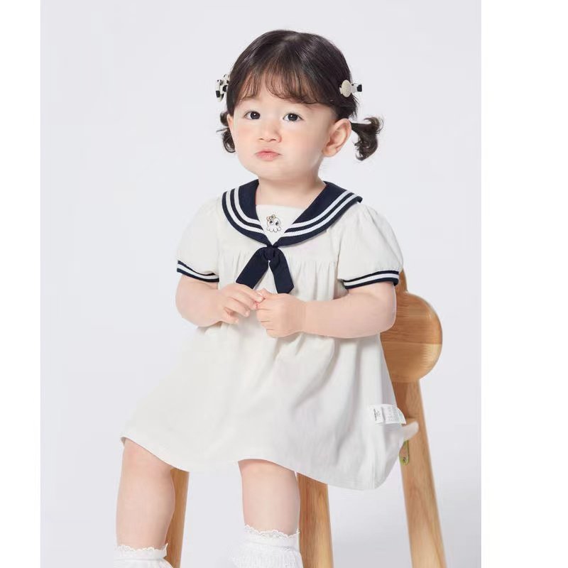 婴儿连衣裙女童裙子宝宝公主裙2025新款夏装学院风气质萌,淘宝优惠券,粉丝福利购,淘宝优惠卷