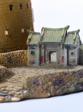 [库存仅6个]福建土楼复古风中国风建筑模型摆件装饰品工艺品