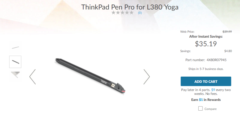 LENOVO/联想ThinkPad  S2yoga L380 YOGA手写笔 L390 YOGA触控笔 - 图3