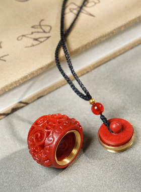 玄同合成朱砂香囊四叶草灯笼挂件脖挂挂饰新中式包包钥匙扣吊坠