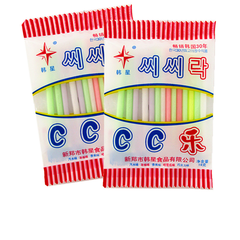 cc乐吸管糖棒棒糖果8090怀旧90后校园小时候的零食品铺儿时韩星-图3