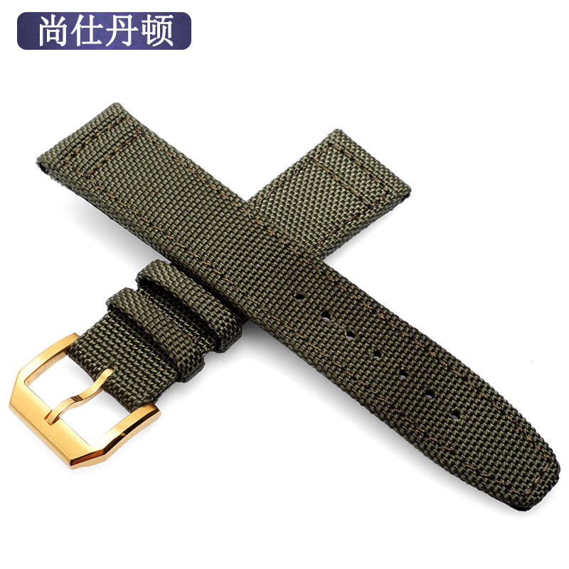 万国尼龙帆布适配飞行员配件手表带 尚仕丹顿配件