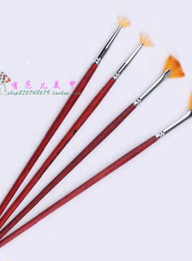 彩绘扇形笔闪粉亮片美甲工具
