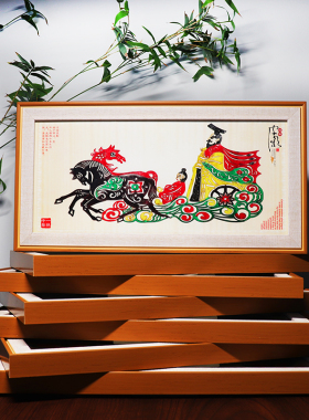 非遗陕西皮影古典艺术装饰摆件