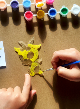 皮影戏手工diy幼儿园制作材料包卡通十二生肖皮影人偶传统纪念品
