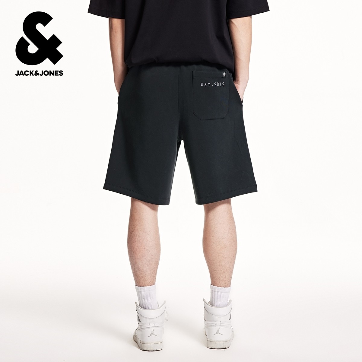 杰克琼斯男装NBA联名款冬新款布鲁克林篮网队植绒字母休闲短裤,淘宝优惠券,粉丝福利购,淘宝优惠卷