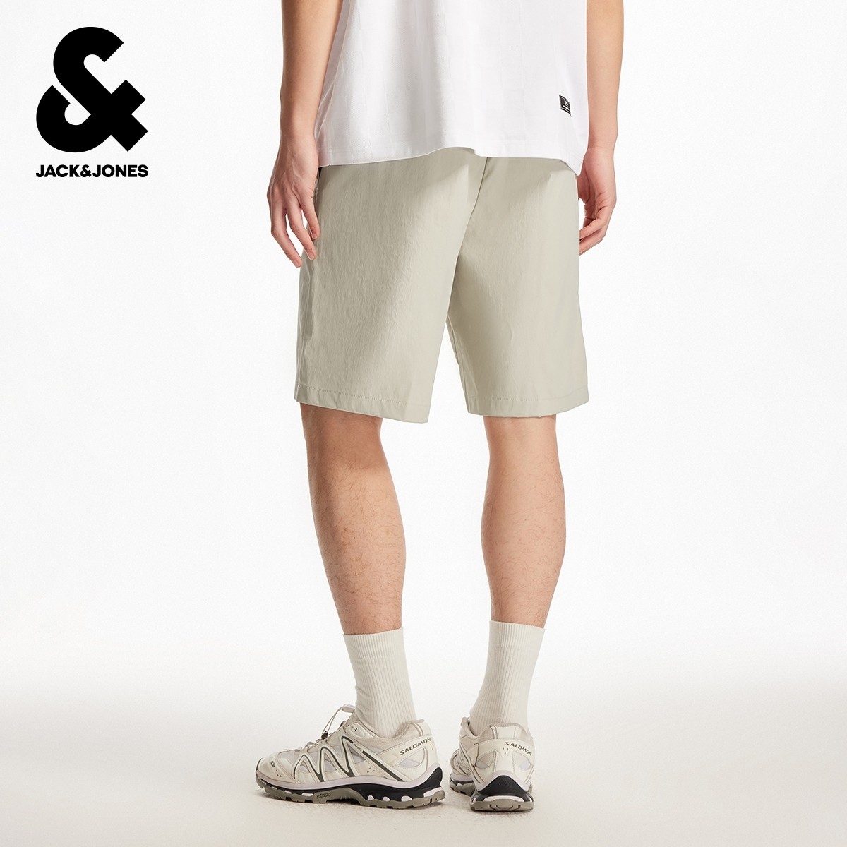 杰克琼斯冬松紧抽绳腰头潮流时尚简约舒适百搭基础宽松短裤男装,淘宝优惠券,粉丝福利购,淘宝优惠卷