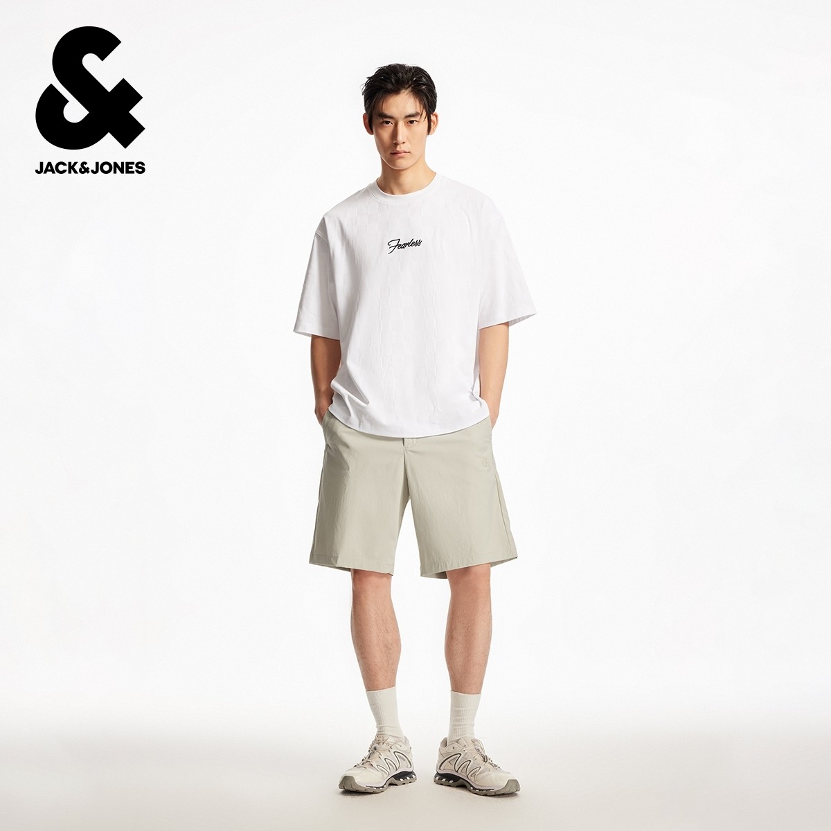 杰克琼斯冬松紧抽绳腰头潮流时尚简约舒适百搭基础宽松短裤男装,淘宝优惠券,粉丝福利购,淘宝优惠卷