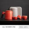 Authentic travel set tea set small exposed teapot tea drinking equipment household portable quick camp cup one pot four cups